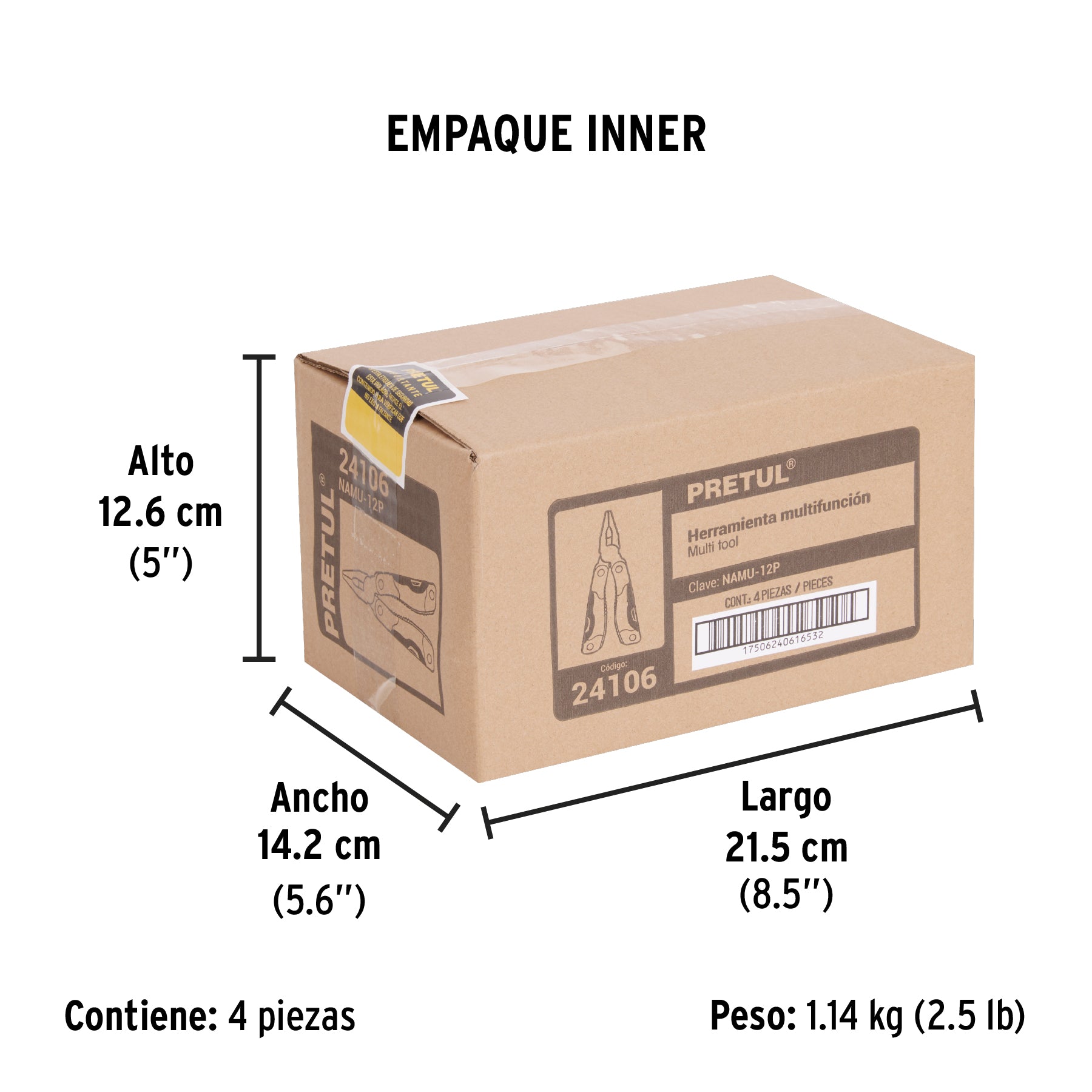 Multiherramienta 12 funciones, Pretul