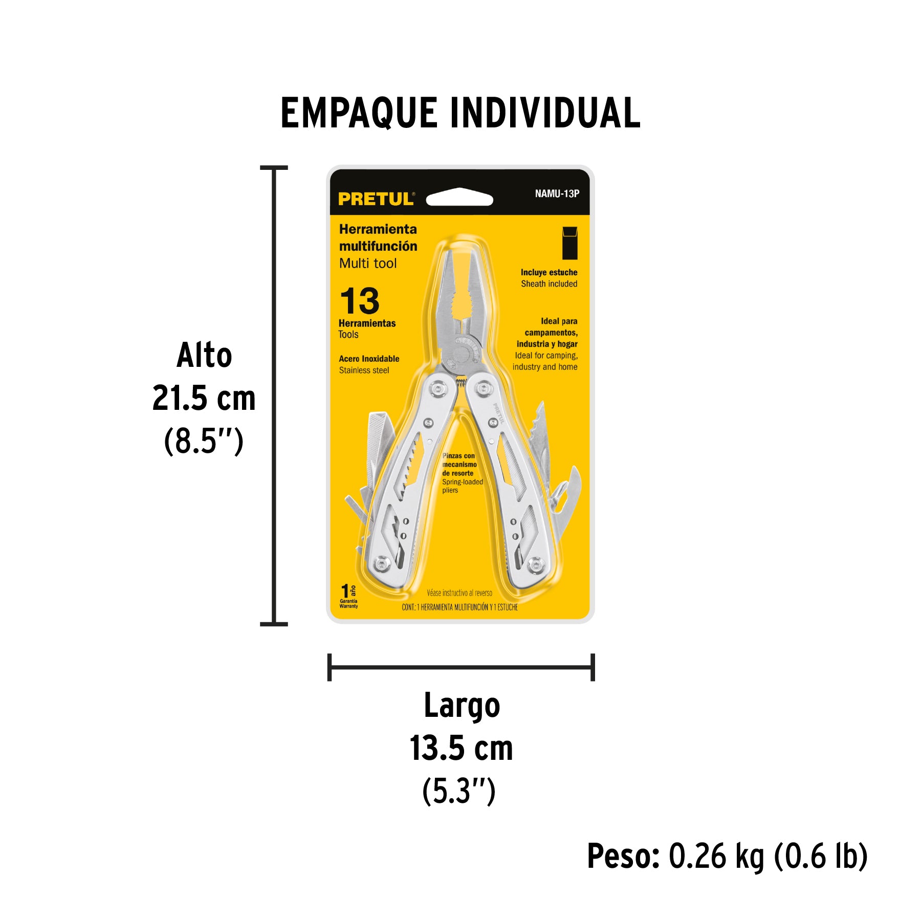 Multiherramienta 13 funciones, Pretul