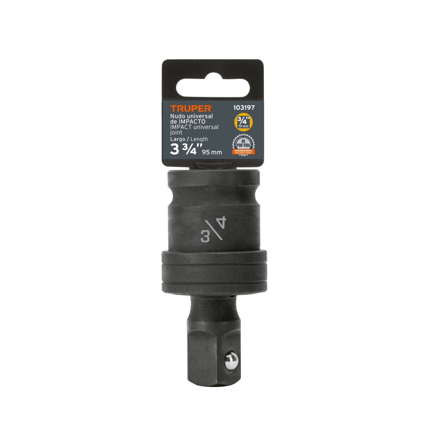 Nudo universal para dados de impacto cuadro 3/4', Truper