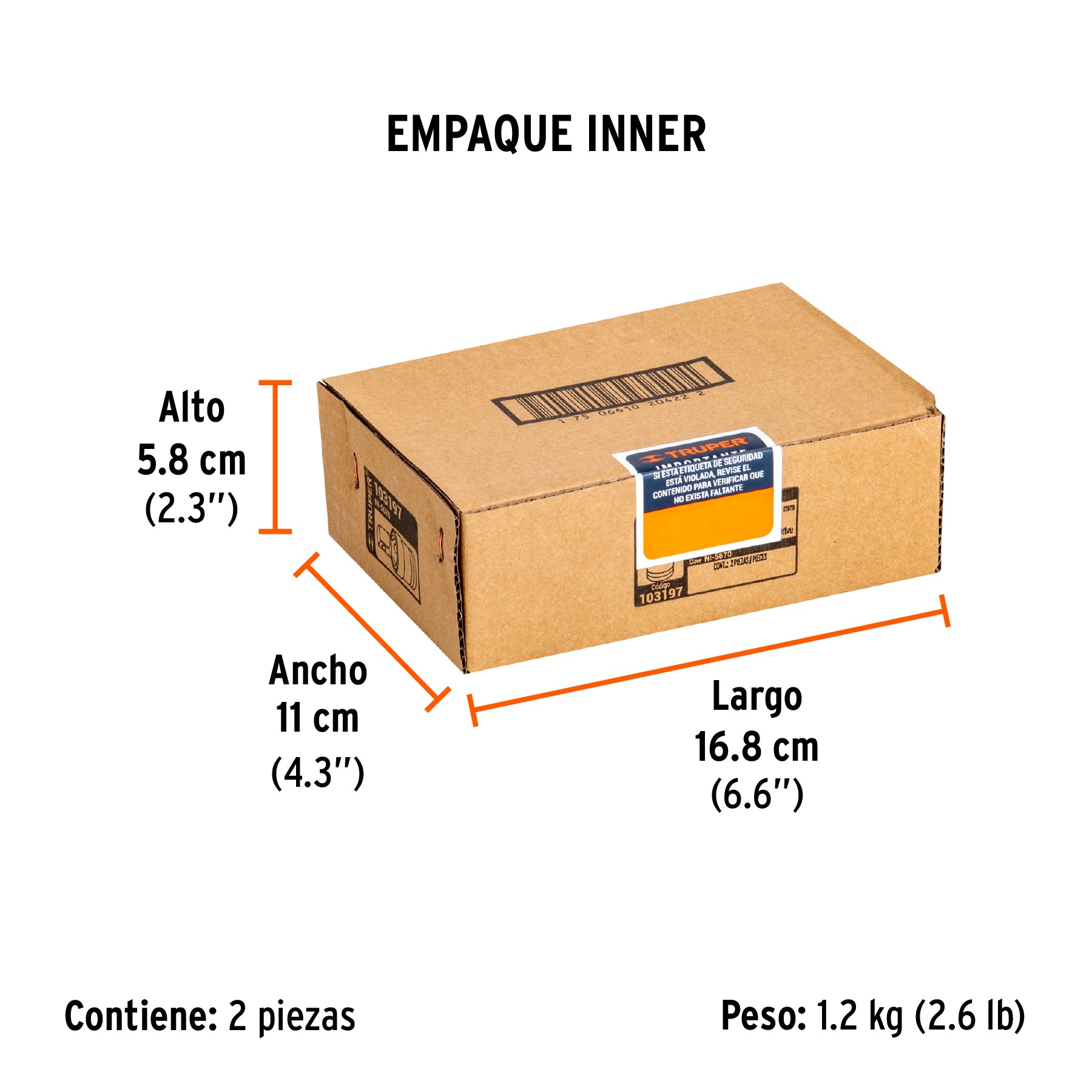 Nudo universal para dados de impacto cuadro 3/4', Truper