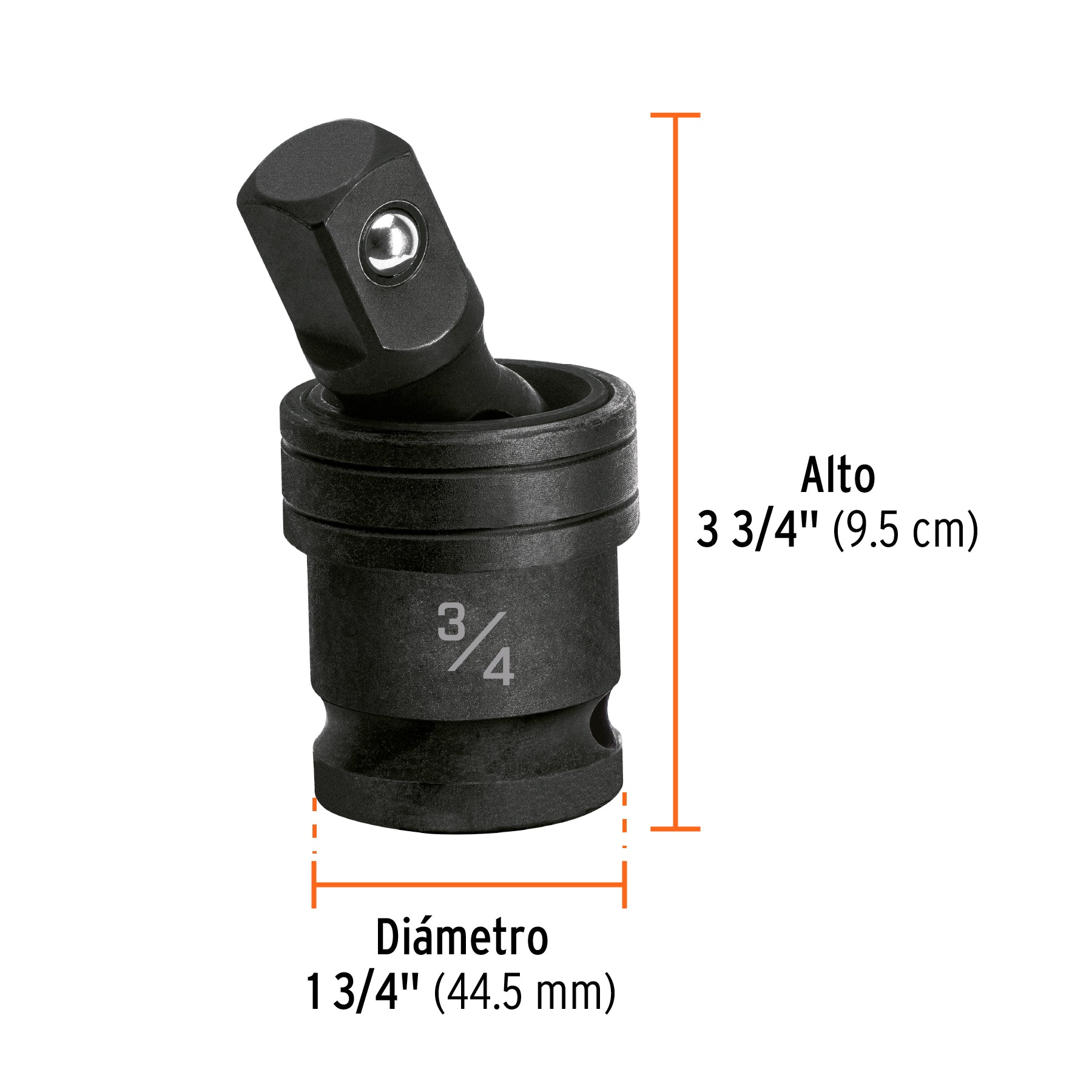 Nudo universal para dados de impacto cuadro 3/4', Truper