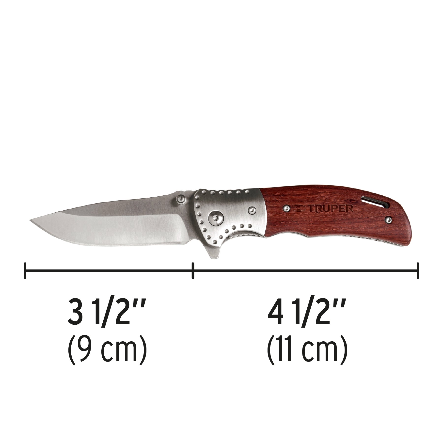Navaja 4" abatible mango metálico