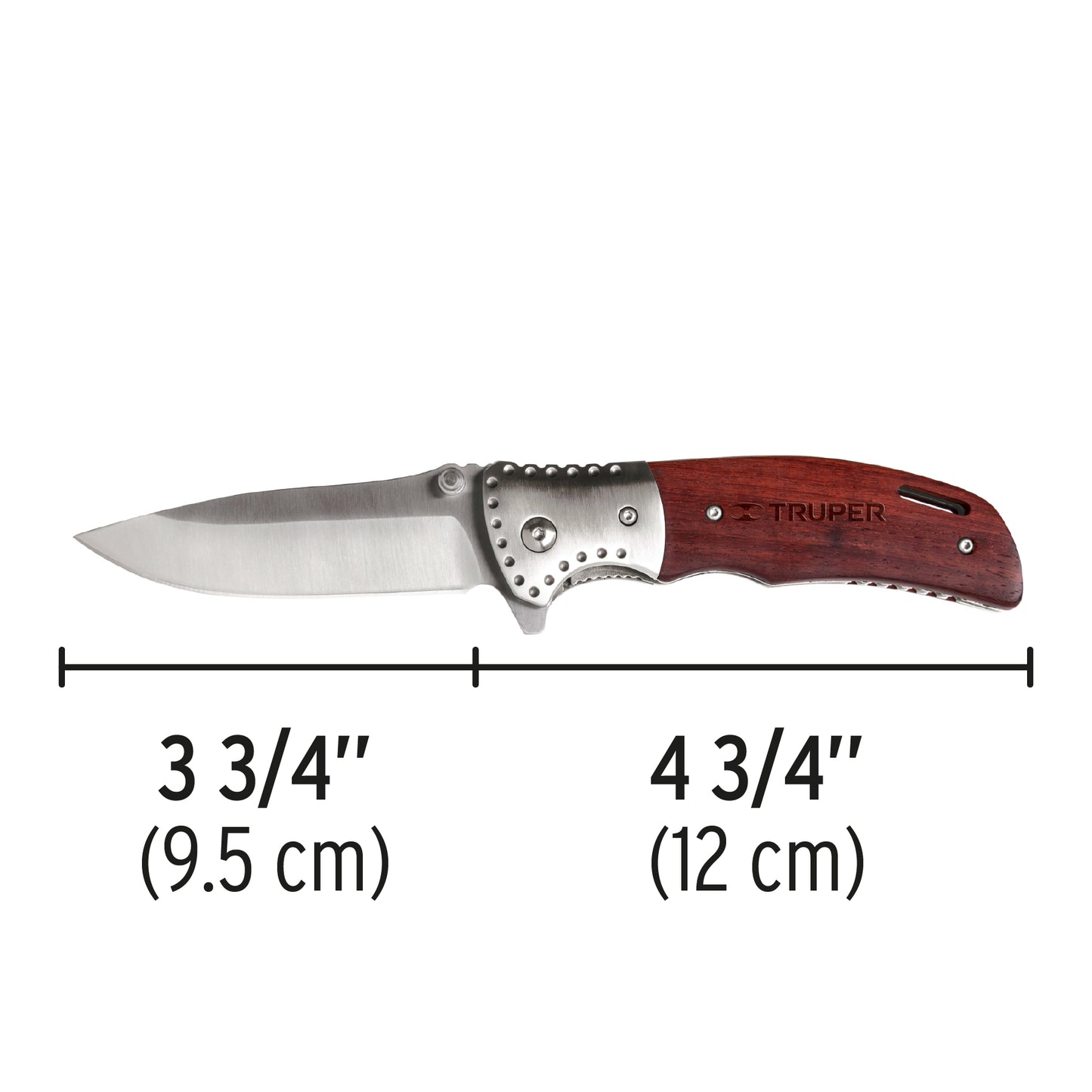 Navaja 5", abatible mango metálico