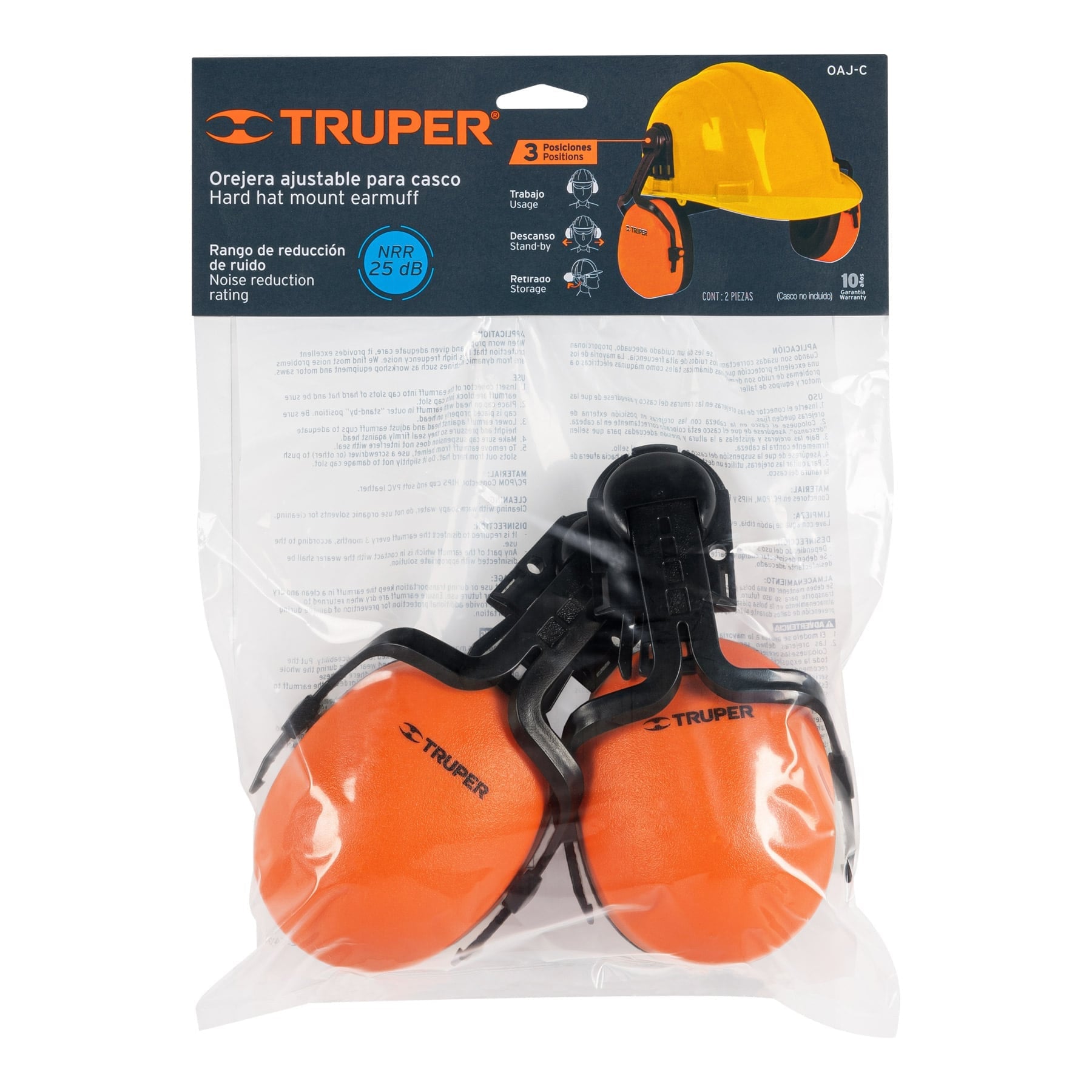 Orejera ajustable para casco