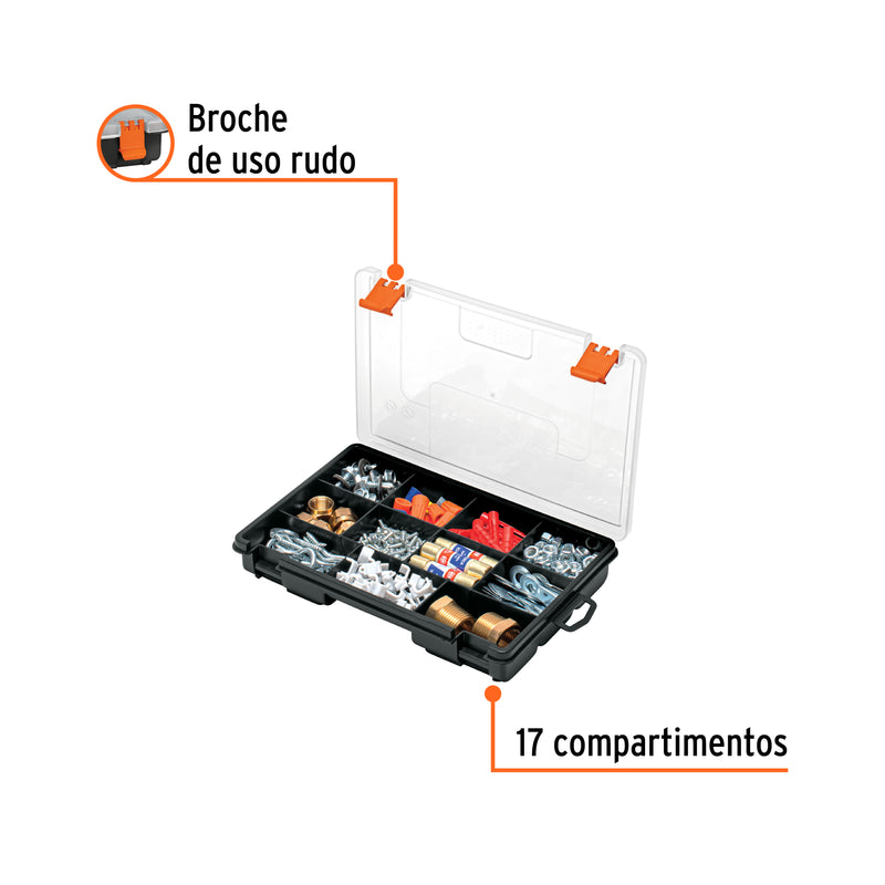 Organizador 9"" con 11 compartimentos