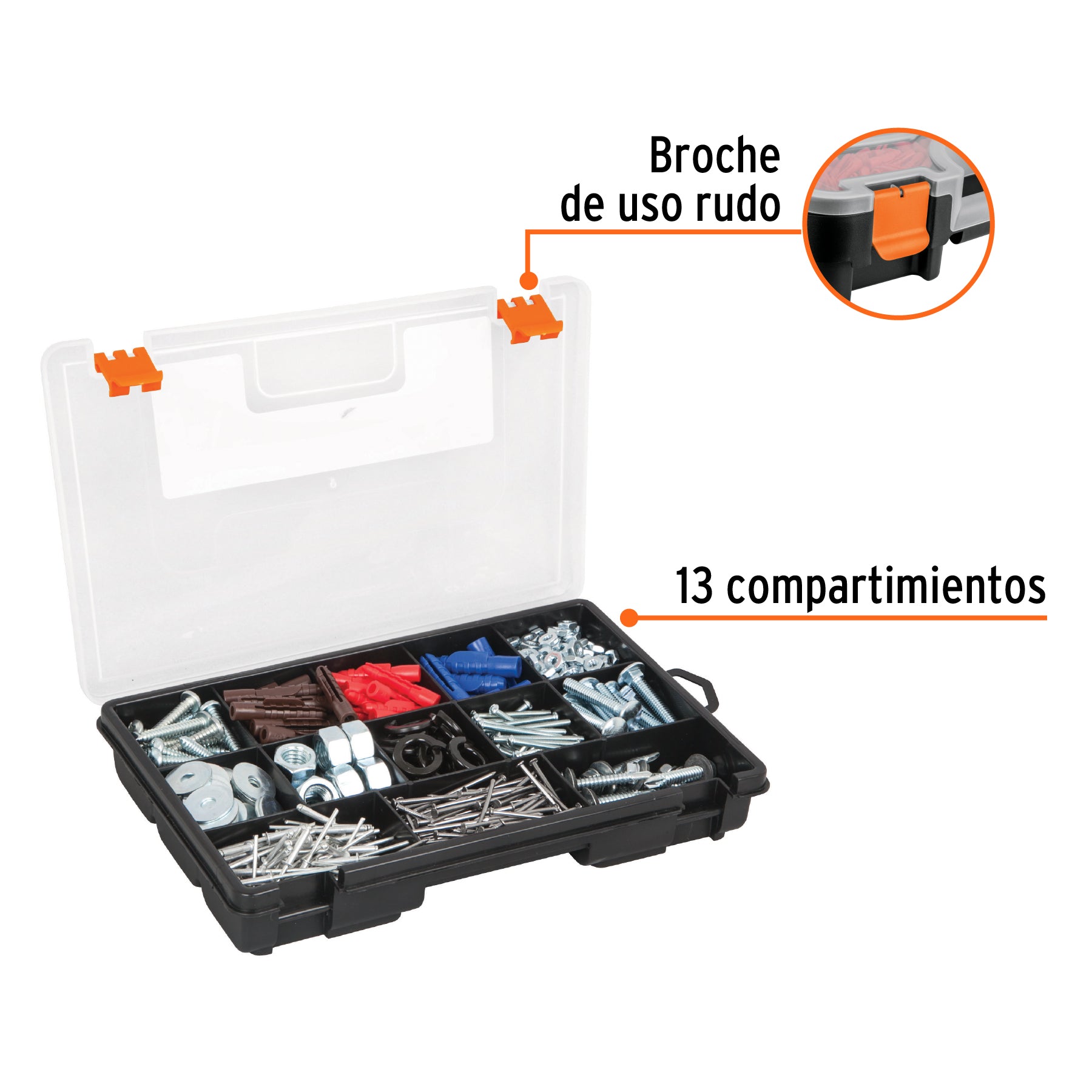 Organizador 10" con 13 compartimentos