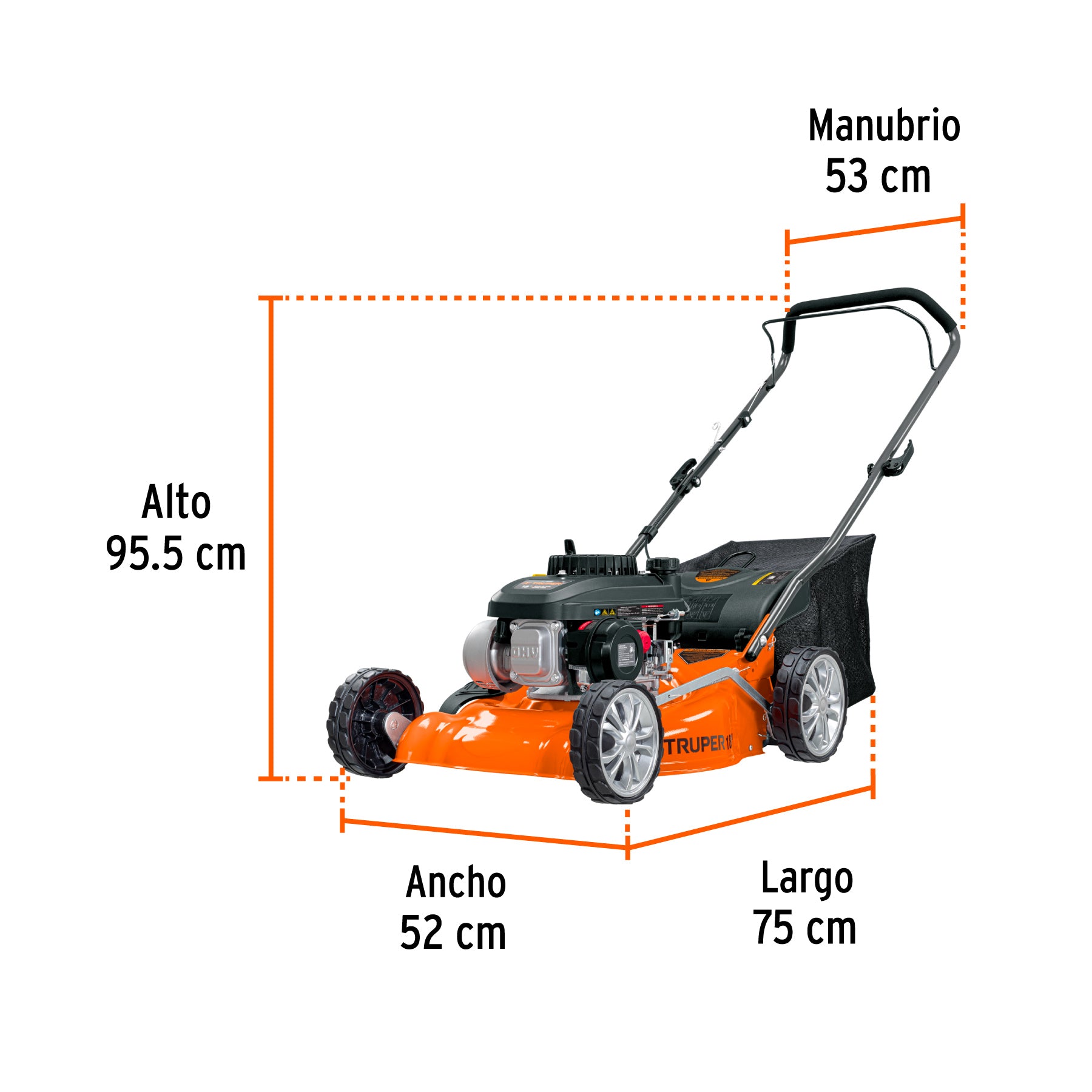Podadoras con motor a gasolina, 4HP, de 18"