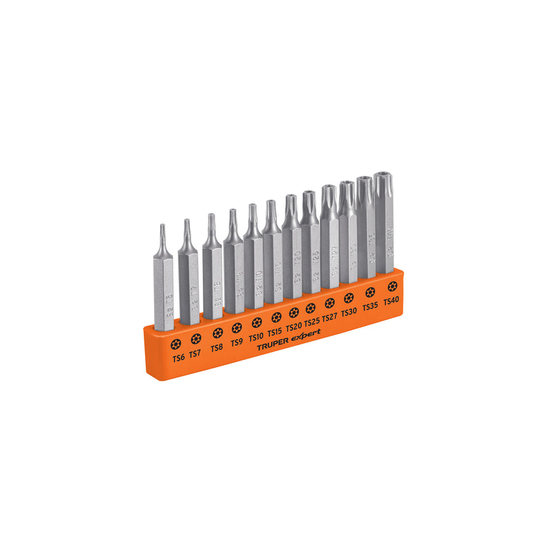 Juego de 12 puntas Torx con seguro largo 2', Expert