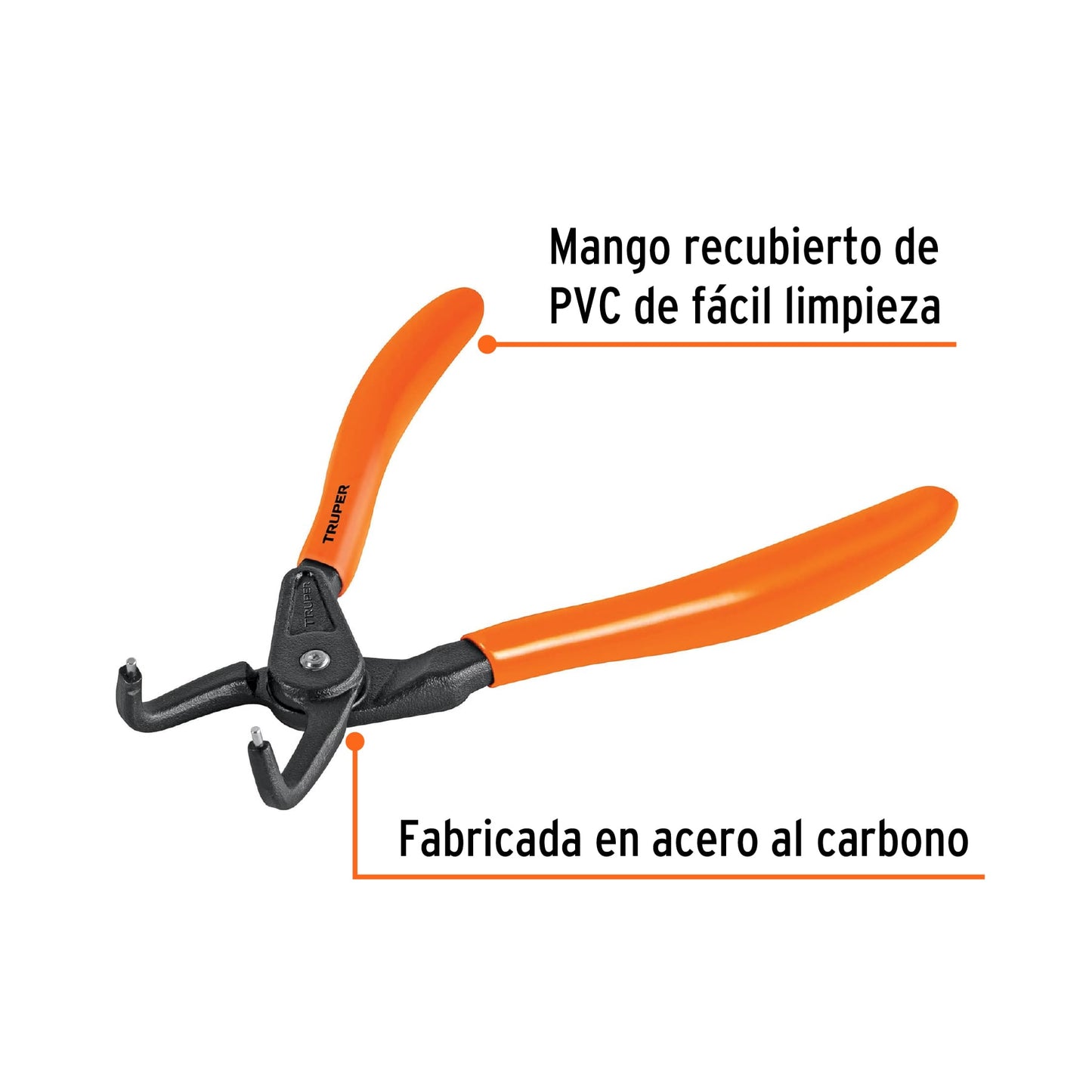 Pinza punta a 90° para cerrar anillos