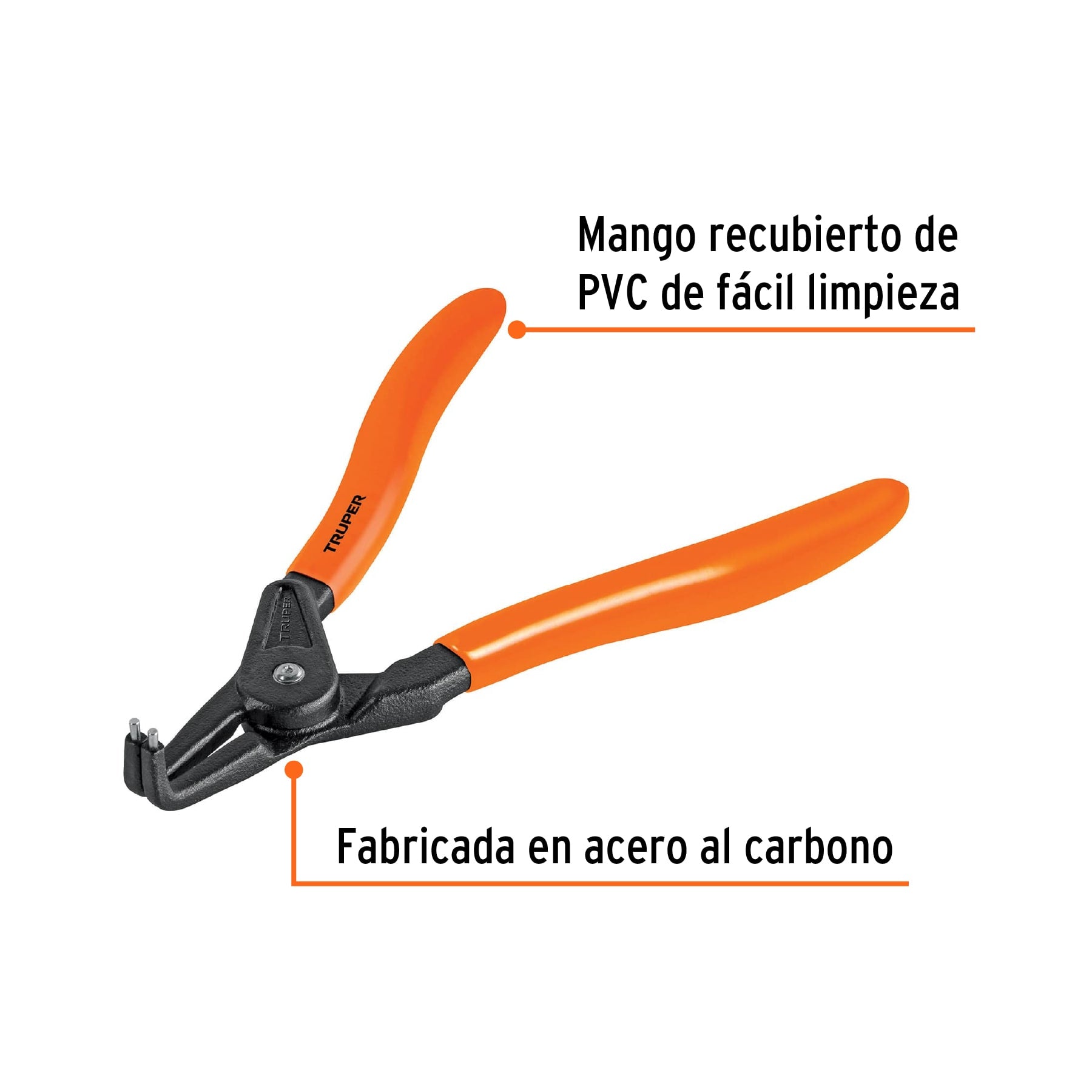 Pinza punta a 90° para abrir anillos
