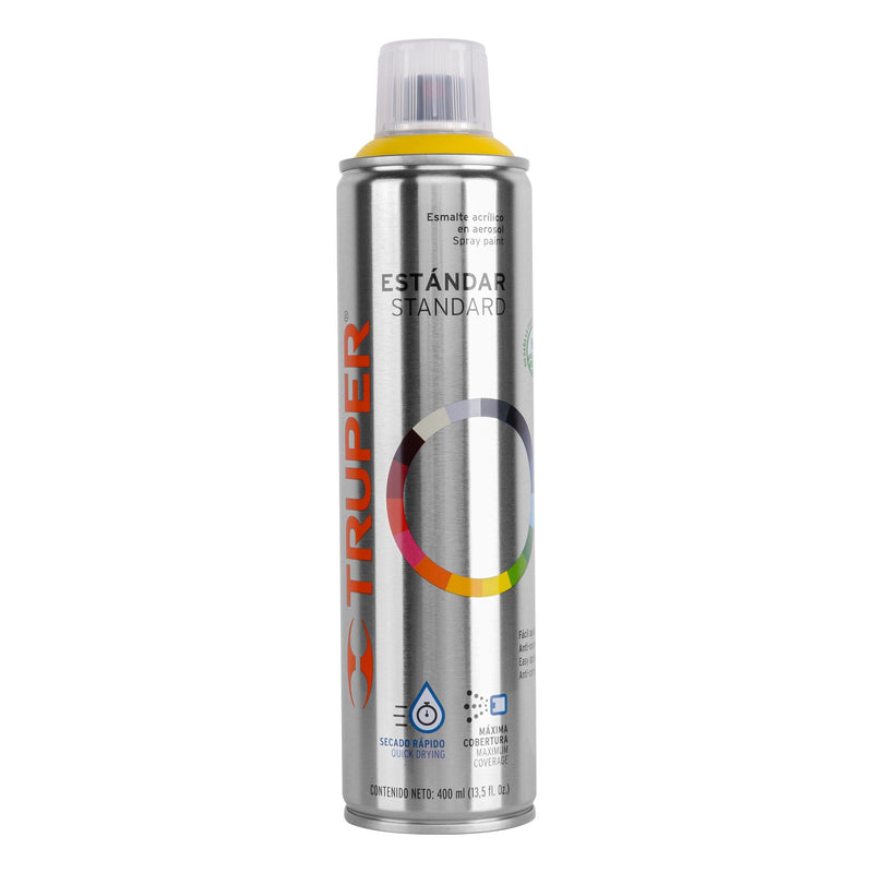 Pintura (Esmalte acrílico) en aerosol, amarillo canario
