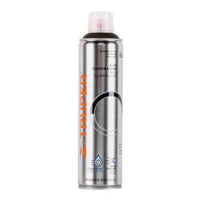 Pintura (Esmalte acrílico) en aerosol,alta temperatura,negro