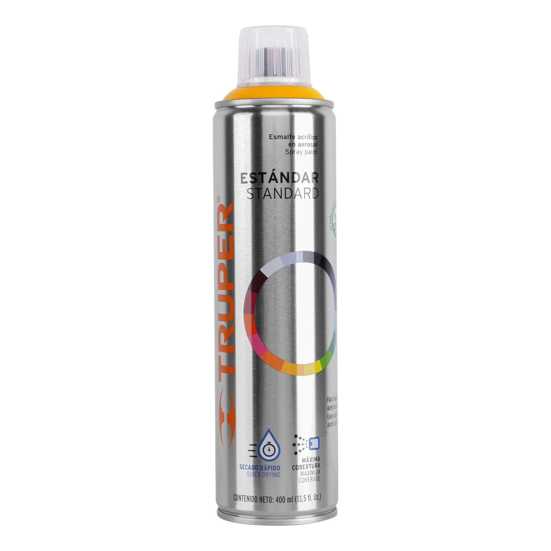 Pintura (Esmalte acrílico) en aerosol, amarillo