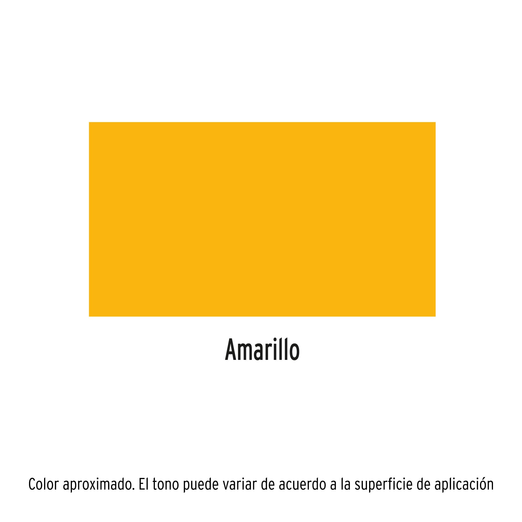 Pintura (Esmalte acrílico) en aerosol, amarillo