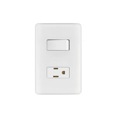 Placa armada contacto e interruptor sencillo, Volteck Basic