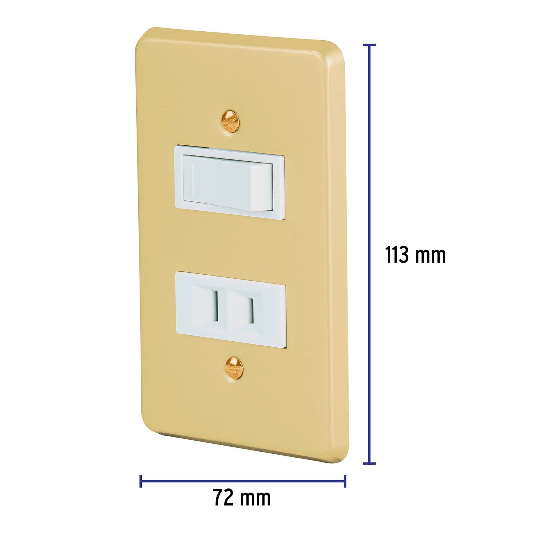 Placa armada contacto e interruptor, línea Económica