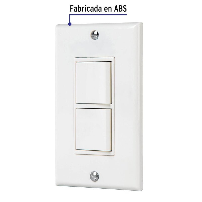 Placa armada interruptor sencillo y escalera Classic