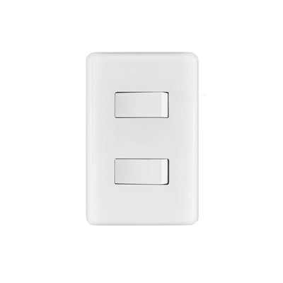 Placa armada 1 interruptor sencillo + 1 de 3 vías, Basic