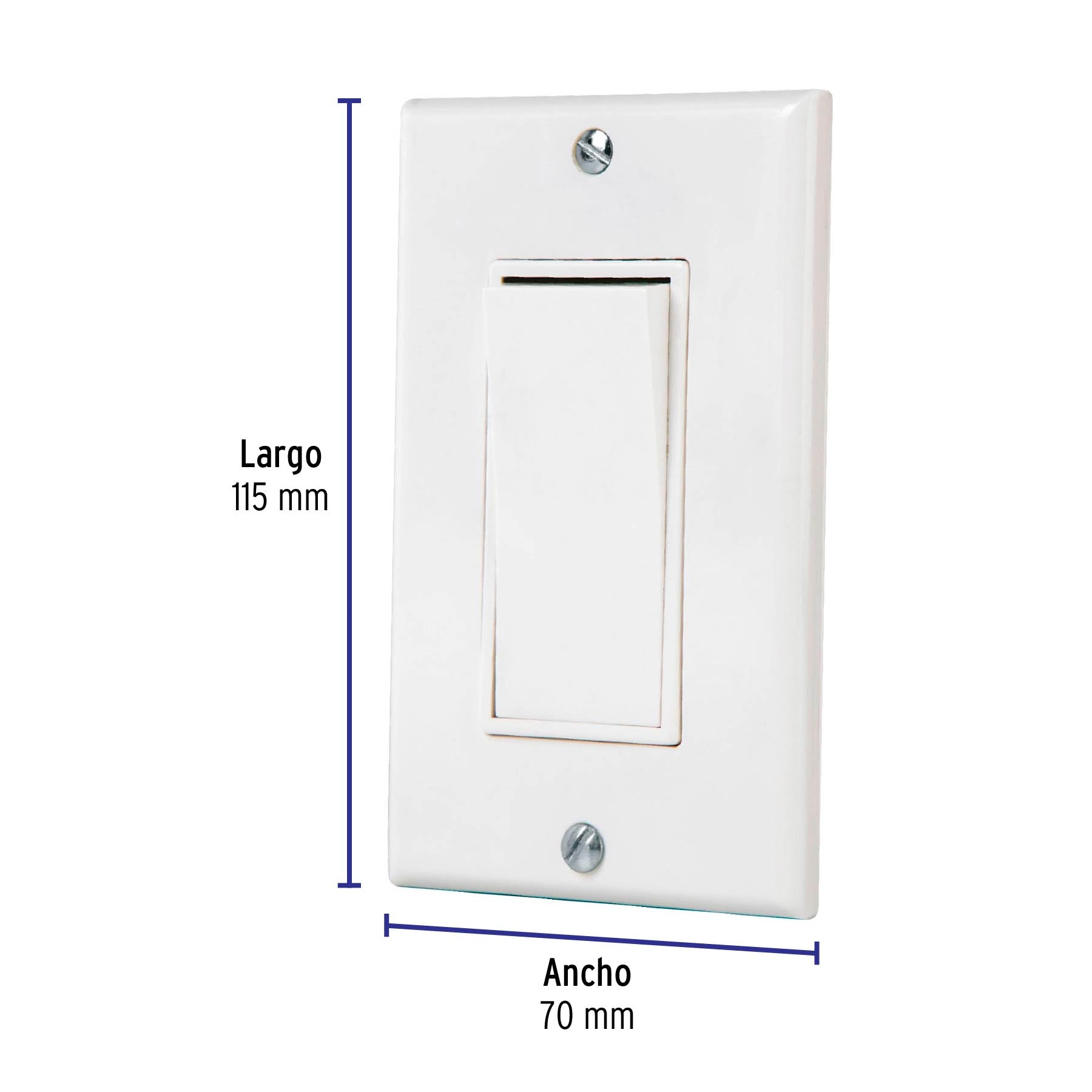 Placa armada con interruptor sencillo Classic