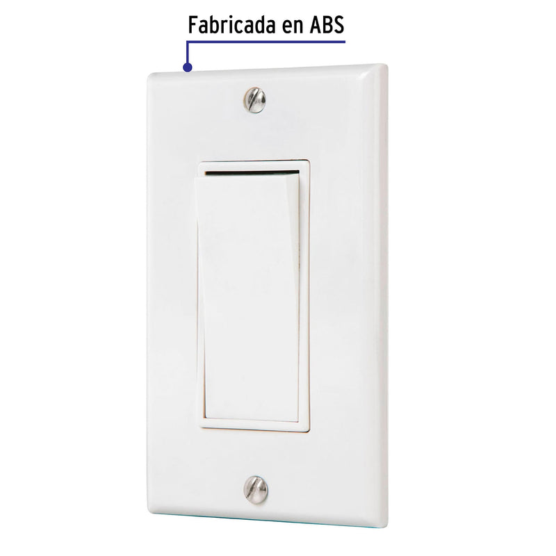 Placa armada con interruptor escalera Classic