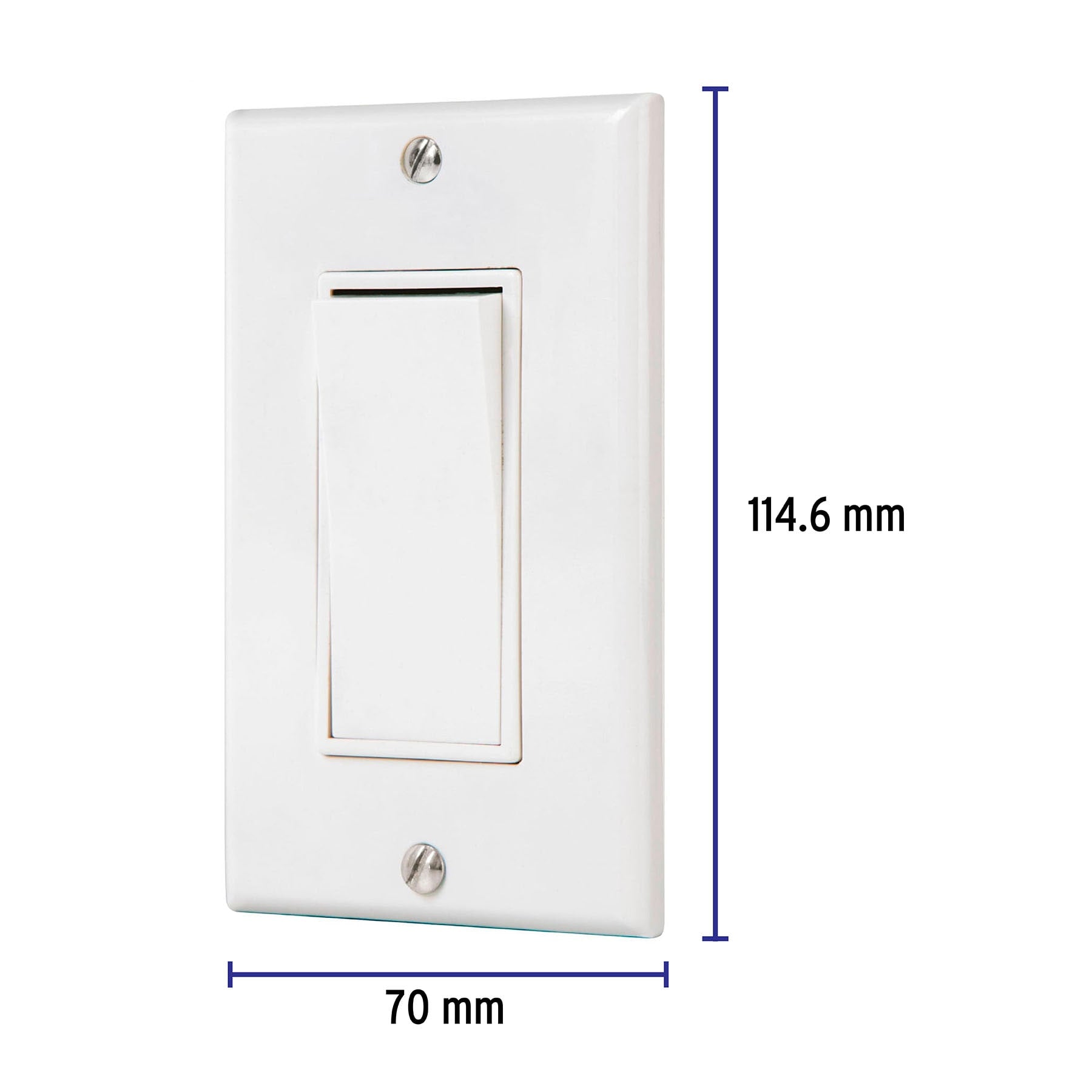 Placa armada con interruptor escalera Classic