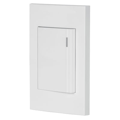Placa armada 1 interruptor, 3 módulos, Española, blanco