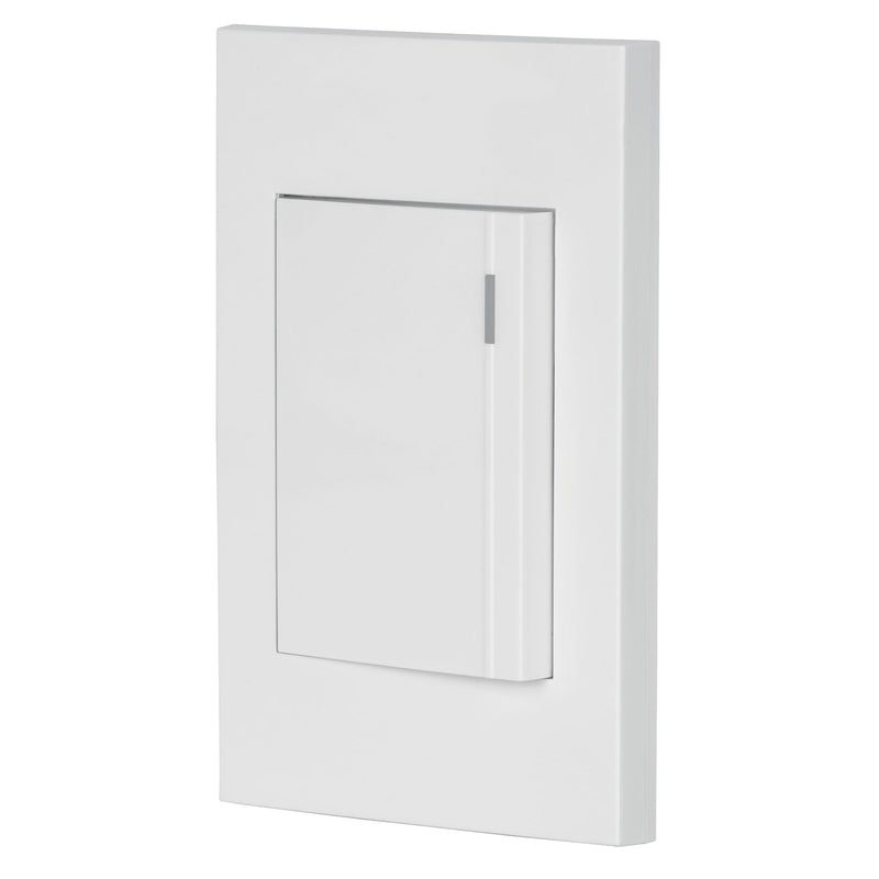Placa armada 1 interruptor, 3 módulos, Española, blanco