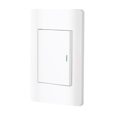 Placa armada blanca 1 interruptor 3 módulos, Lisboa, Volteck