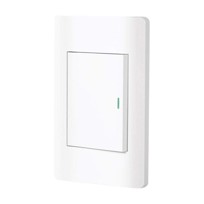 Placa armada blanca 1 interruptor 3 módulos, Lisboa, Volteck