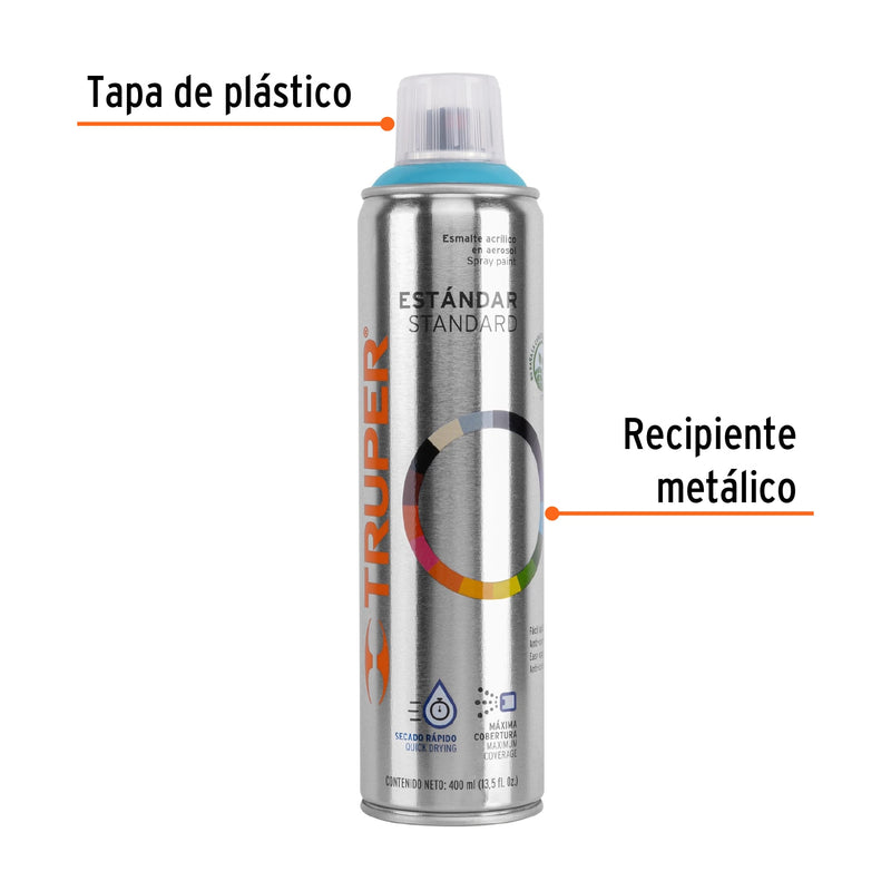 Pintura (Esmalte acrílico) en aerosol, azul