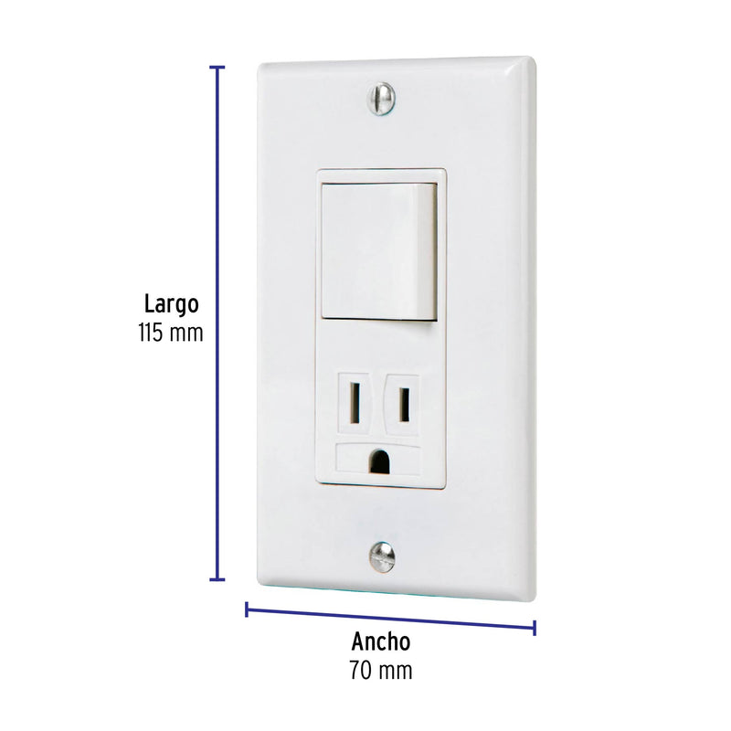 Placa armada contacto e interruptor Classic