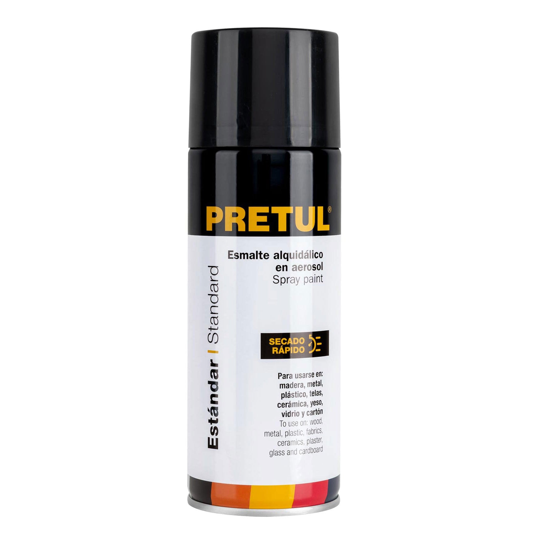 Pintura (Esmalte acrílico) en aerosol,negro brillante,Pretul