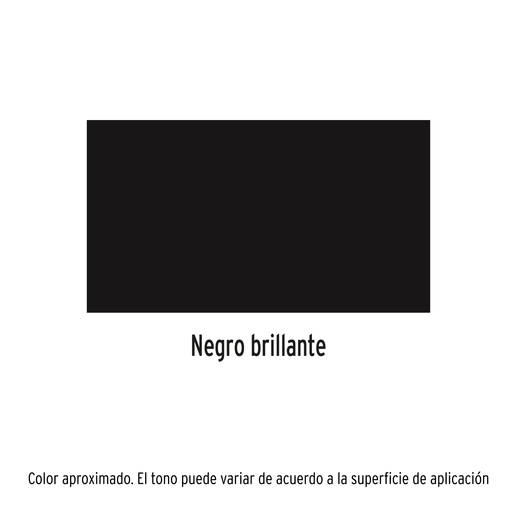 Pintura (Esmalte acrílico) en aerosol,negro brillante,Pretul