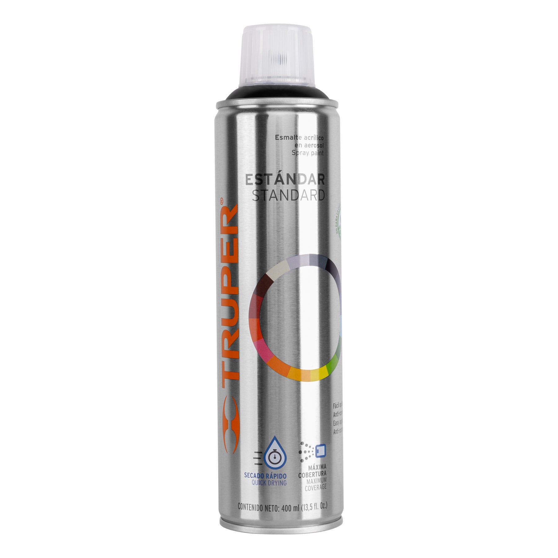 Pintura (Esmalte acrílico) en aerosol, negro brillante