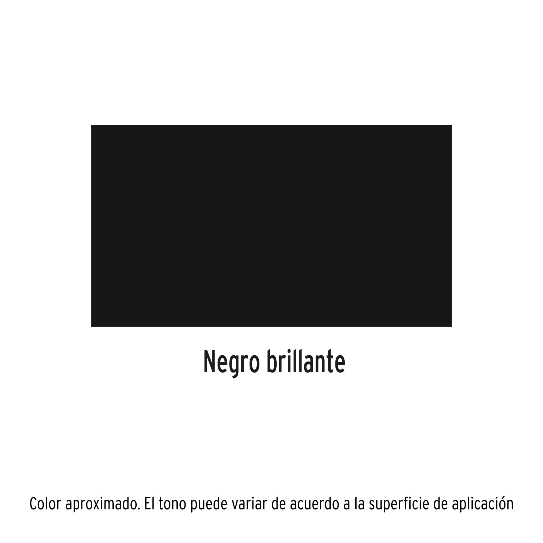 Pintura (Esmalte acrílico) en aerosol, negro brillante