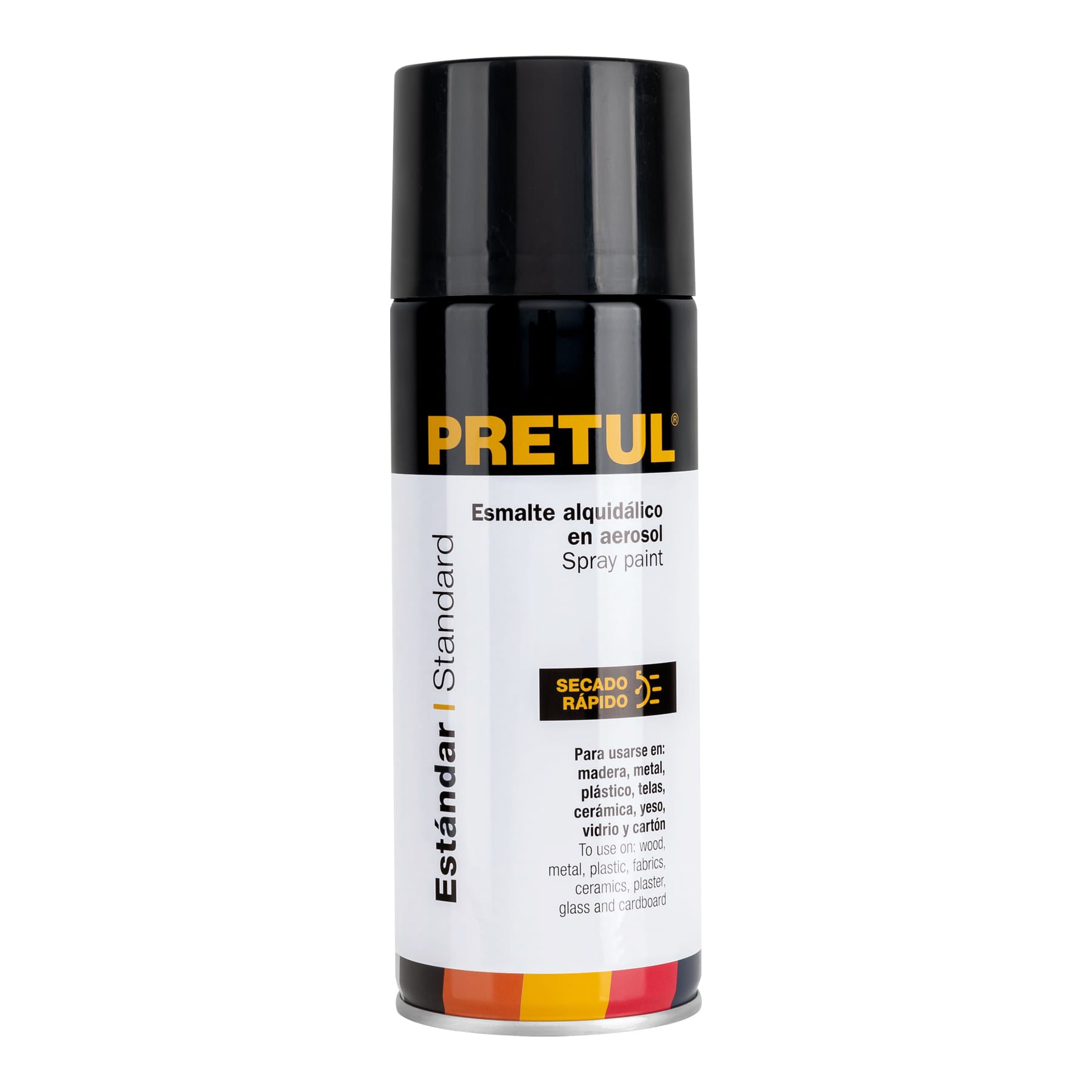 Pintura (Esmalte acrílico) en aerosol, negro mate, Pretul