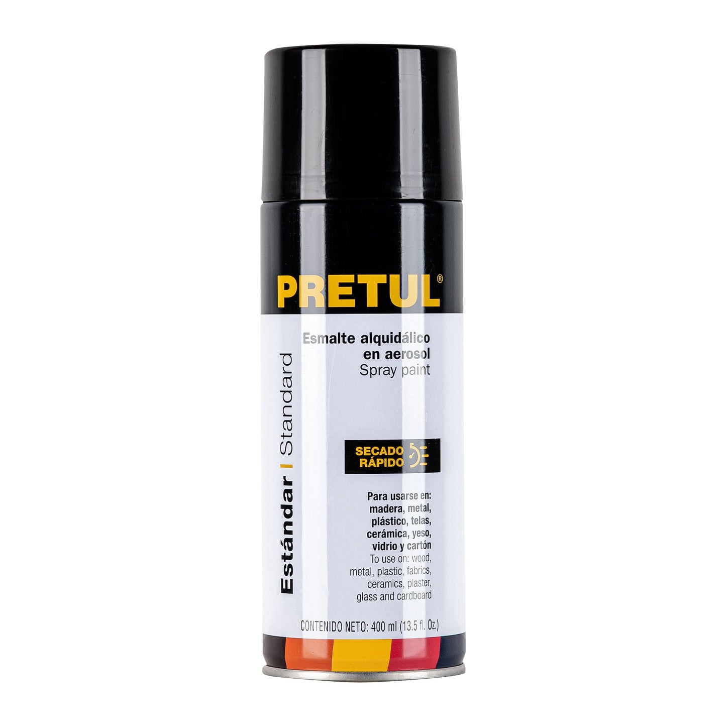 Pintura (Esmalte acrílico) en aerosol, negro satín, Pretul