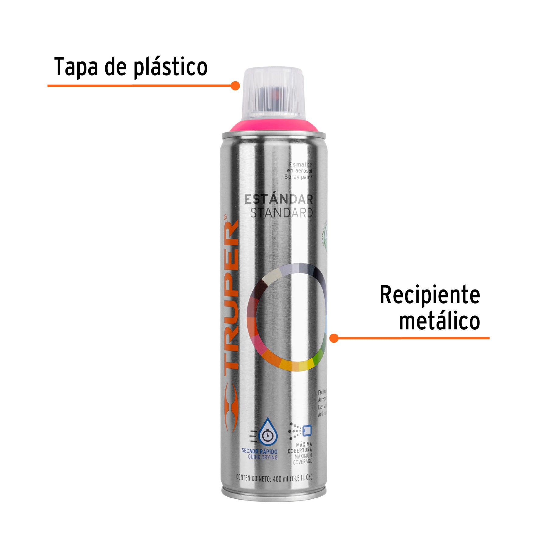 Pintura (Esmalte acrílico) en aerosol, rosa mexicano