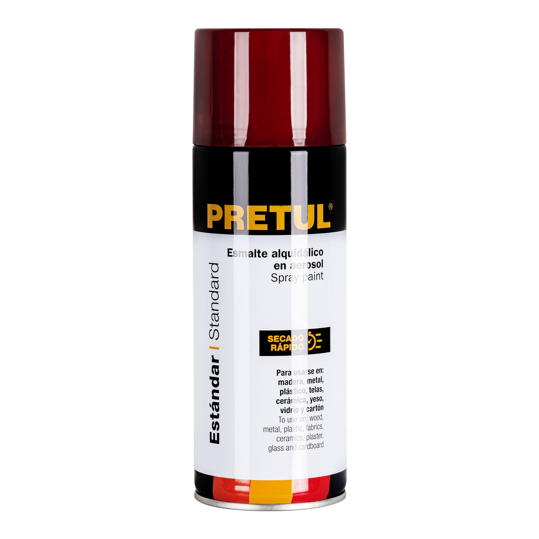 Pintura (Esmalte acrílico) en aerosol, rojo, Pretul