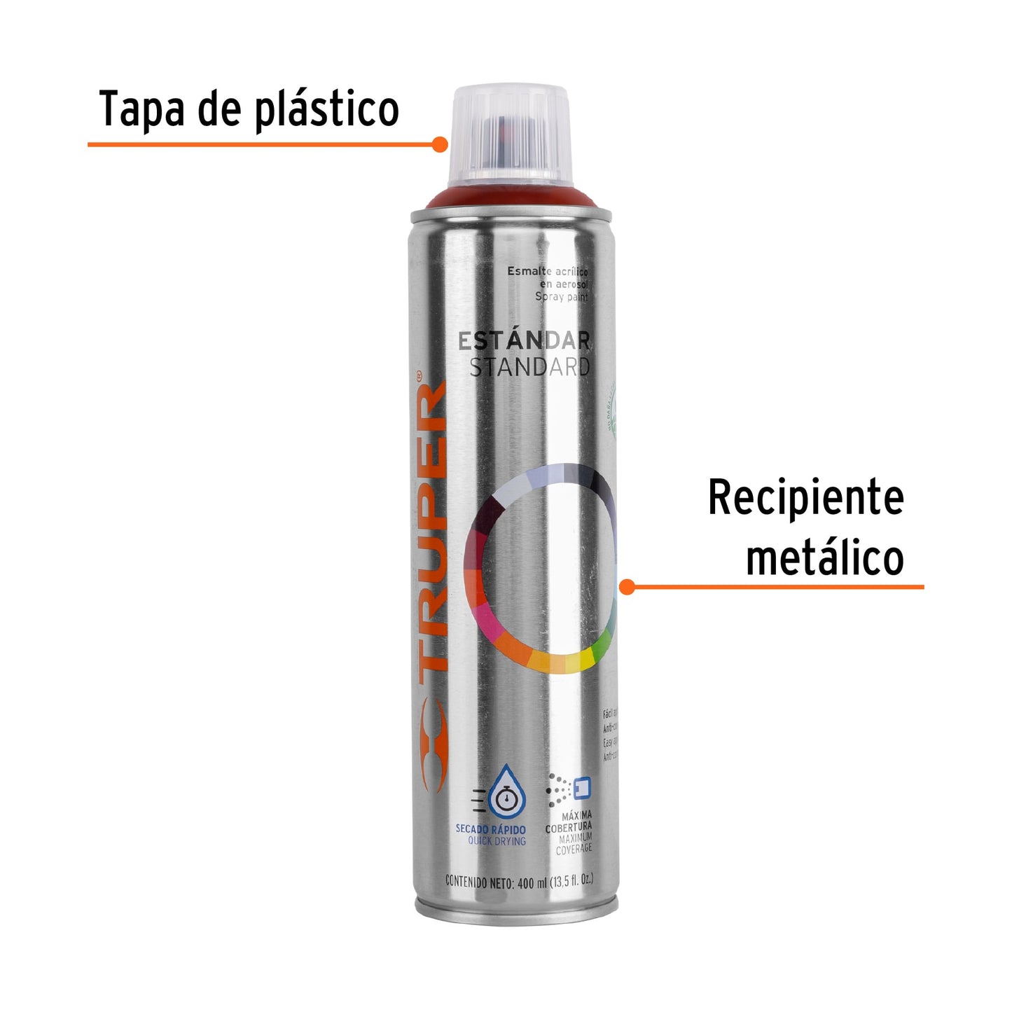 Pintura (Esmalte acrílico) en aerosol, rojo taxi