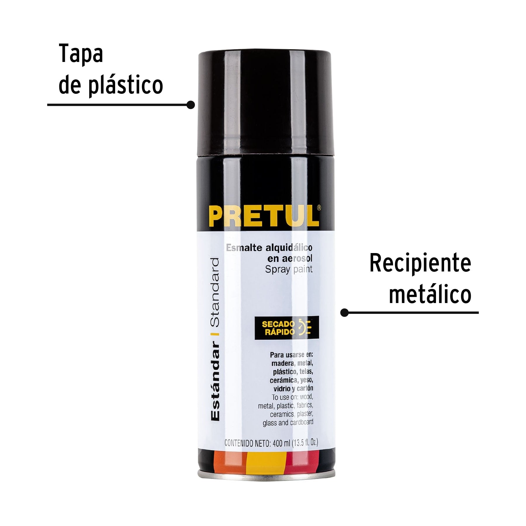 Pintura (Esmalte acrílico) en aerosol, tabaco, Pretul