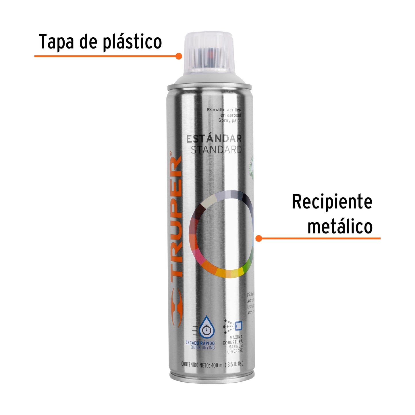 Pintura (Esmalte acrílico) en aerosol, transparente mate