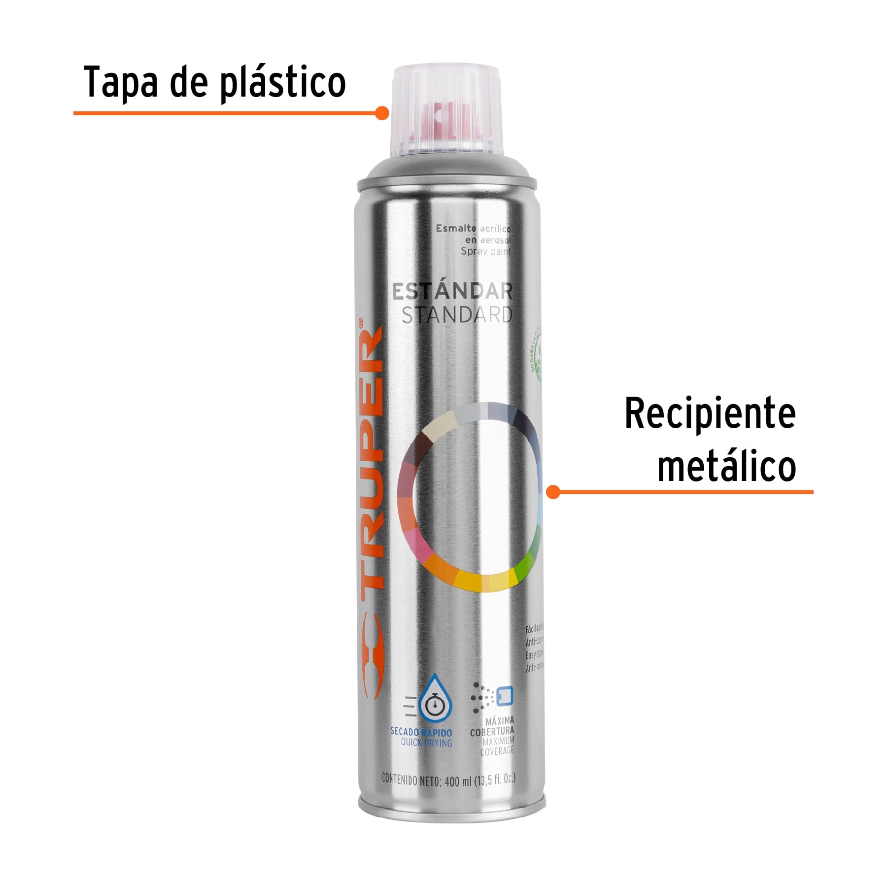 Pintura (Esmalte acrílico) en aerosol, transparente