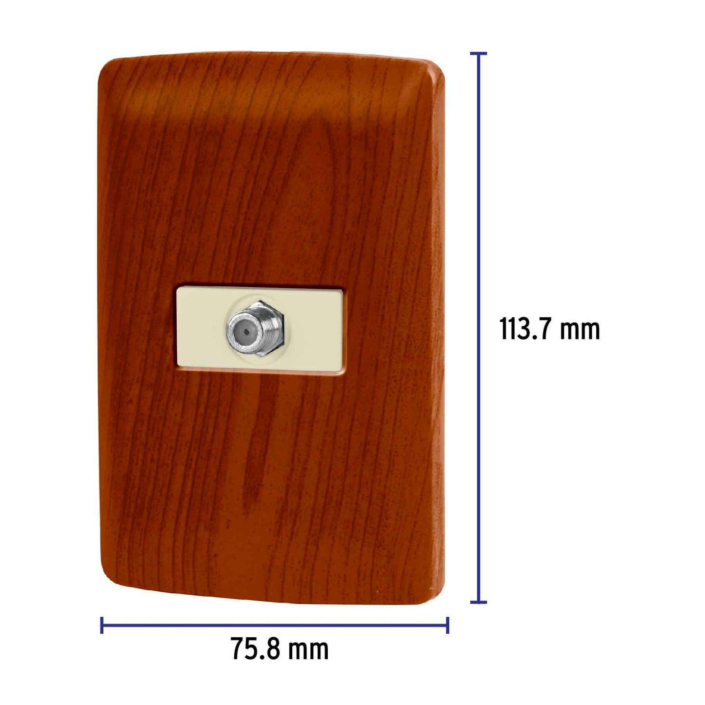 Placa armada con conexión para TV, madera, línea Italiana
