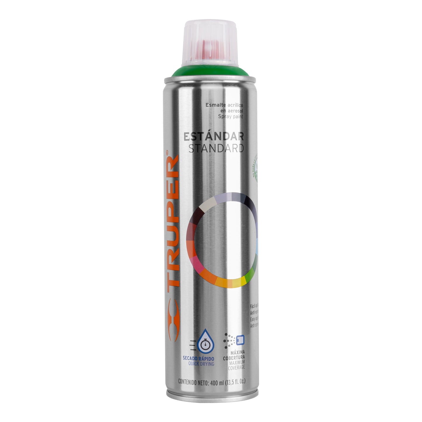 Pintura (Esmalte acrílico) en aerosol, verde ecológico