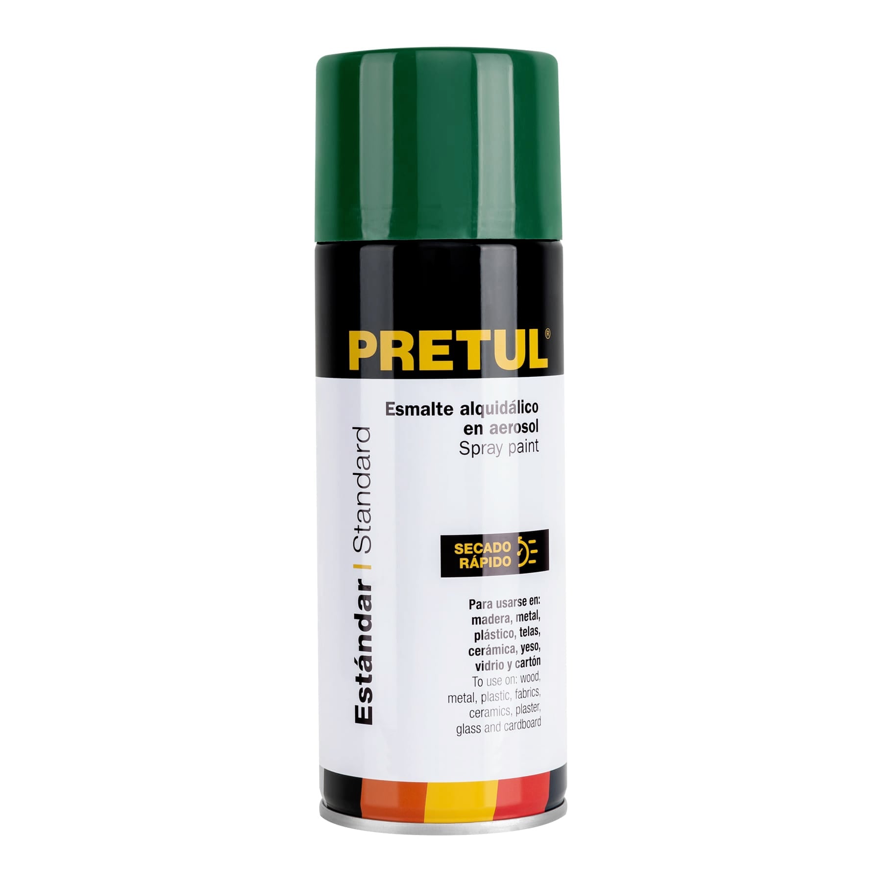 Pintura (Esmalte acrílico) en aerosol, verde hoja, Pretul