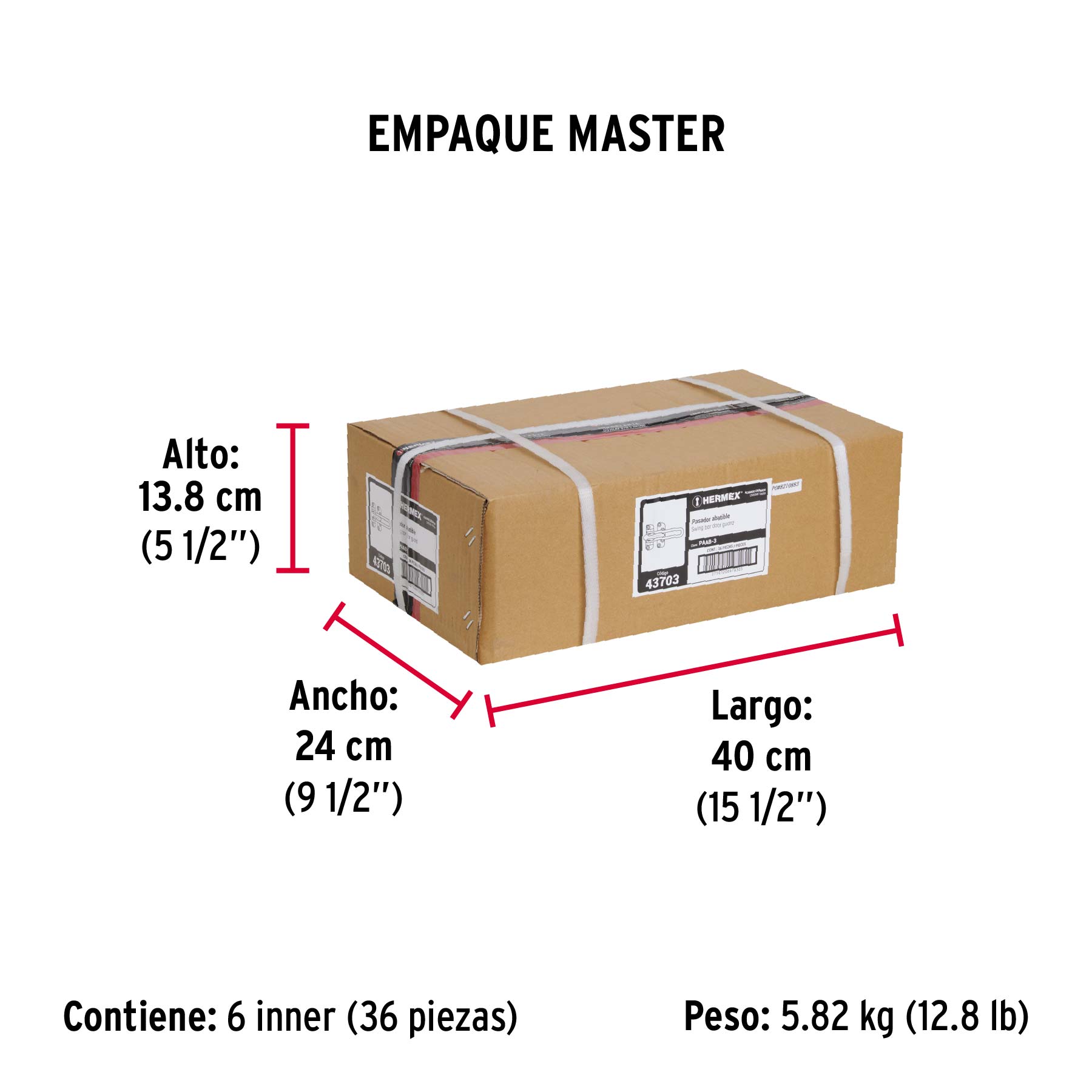 Pasador abatible de cromo
