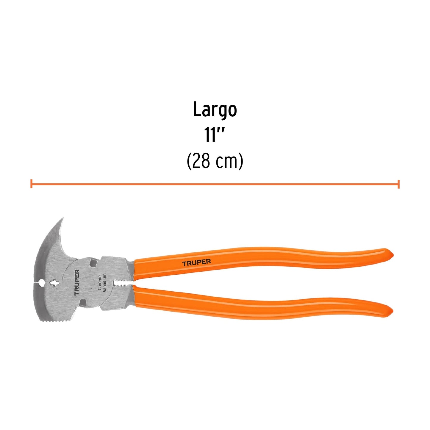Pinza de hacendado 11", mango de vinil