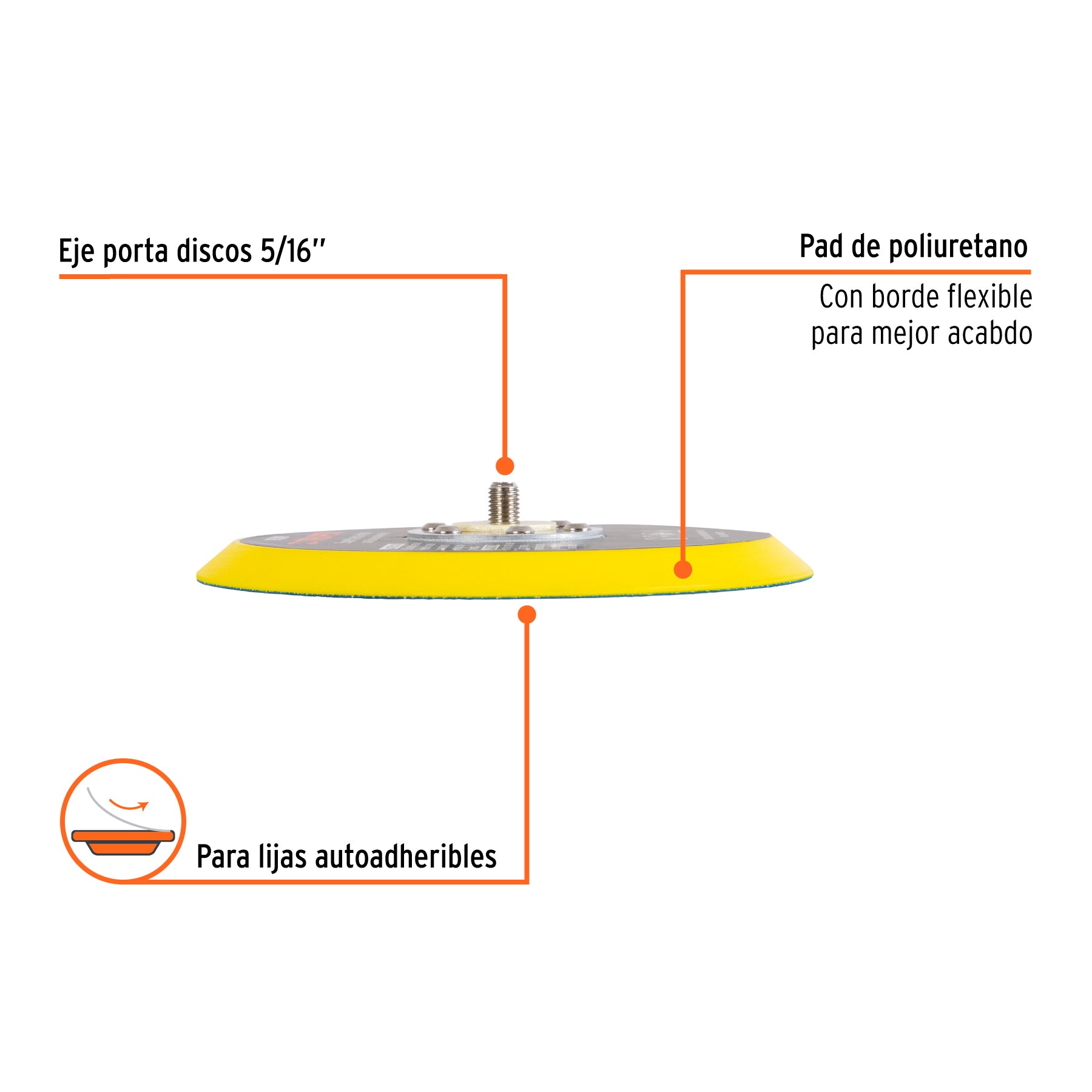 Pad para lijadora neumática tpn-861, de vinil