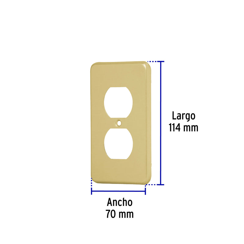 Placa dúplex de aluminio, línea Standard
